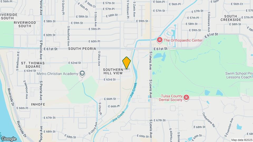 6251 S Yorktown Pl Map and Location Details