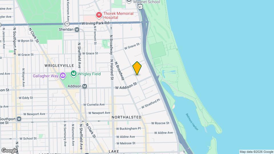 3619 N Pine Grove Ave, Unit 2W Map and Location Details