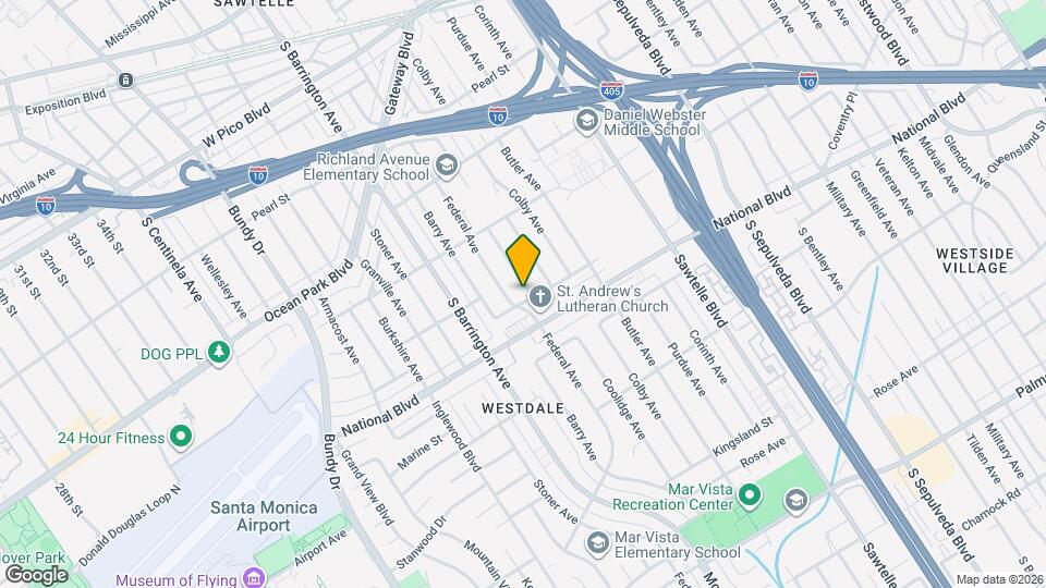 2823 Coolidge Ave Map and Location Details