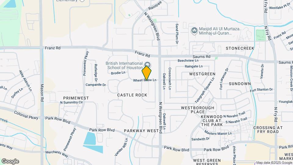 2115 Sherbrook Park Ln Mapa y Detalles de la Ubicación