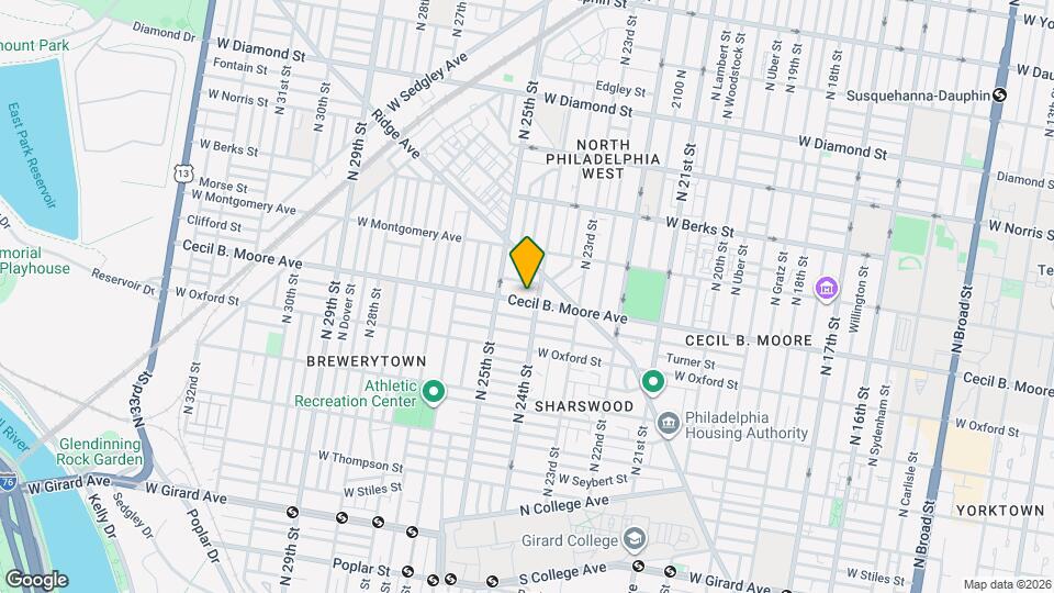 2415 Cecil B. Moore Ave Map and Location Details