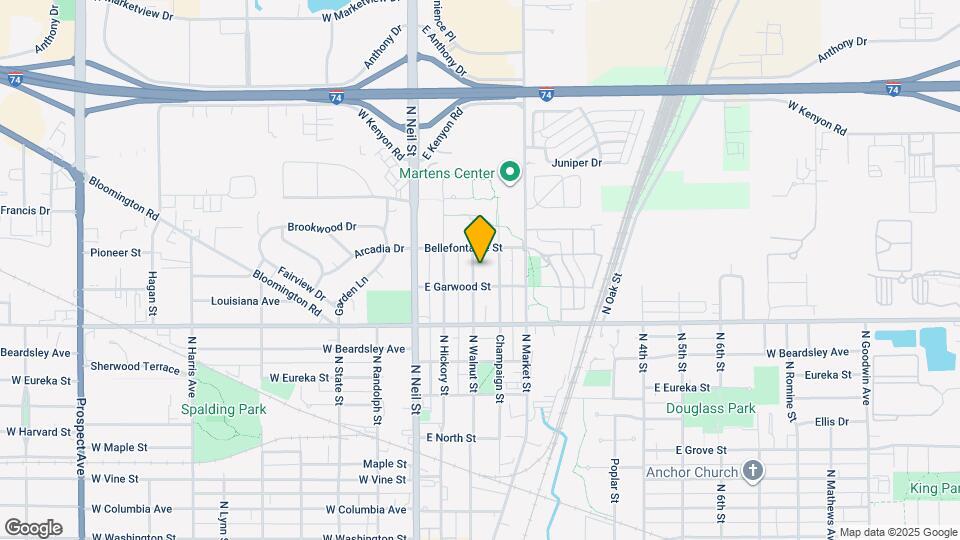 1306 N Walnut St Map and Location Details