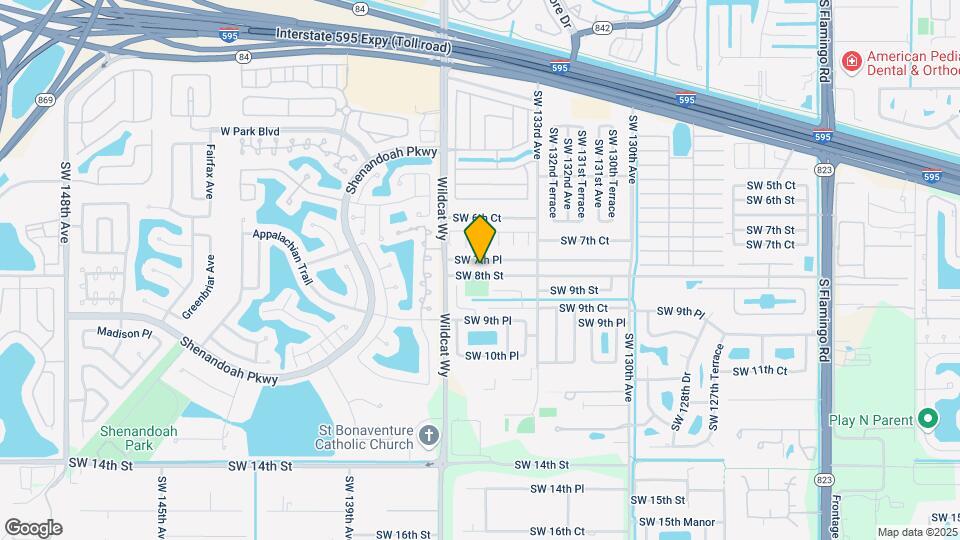 13481 SW 8th St Map and Location Details