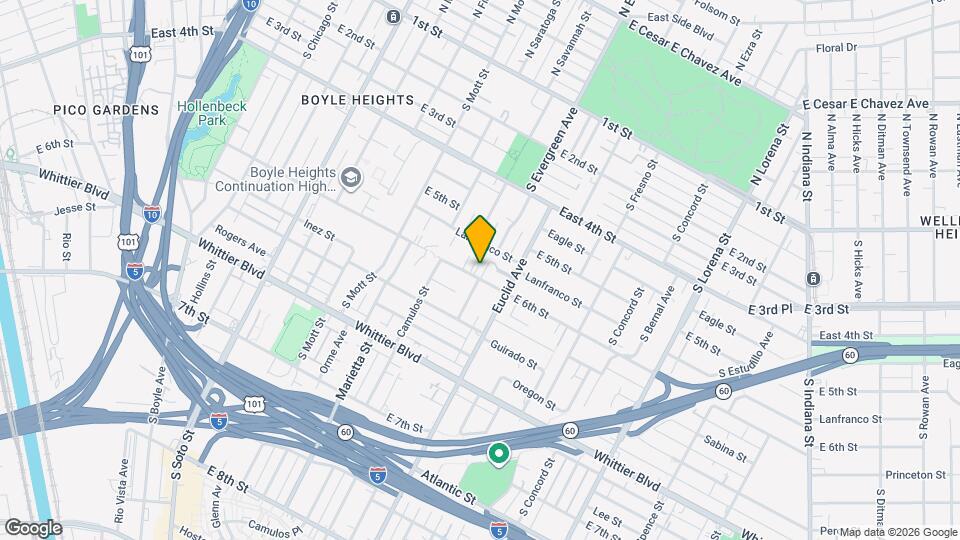 2853 E 6th St Map and Location Details