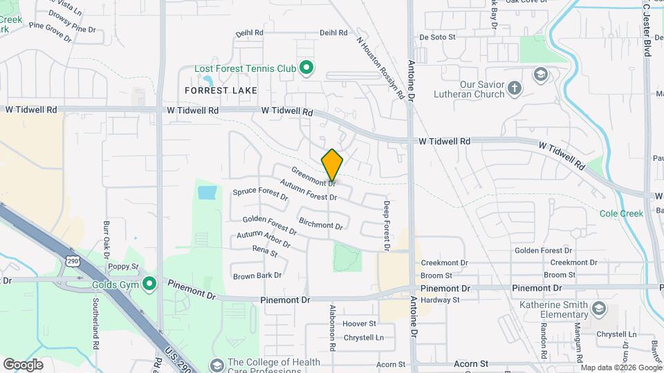 5943 Greenmont Dr Map and Location Details