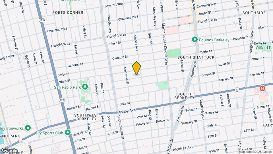 1633 Stuart St Mapa y Detalles de la Ubicación