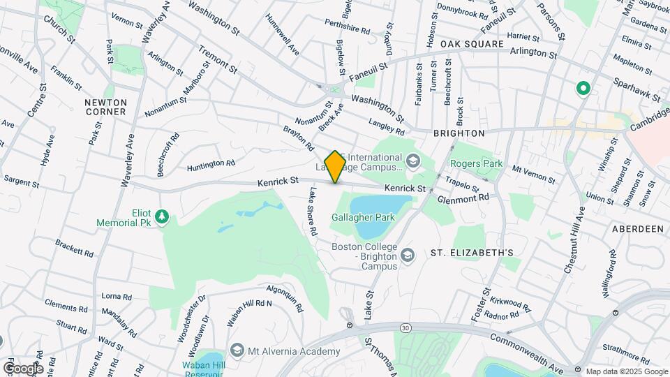 124 Kenrick St, Unit 2 Map and Location Details