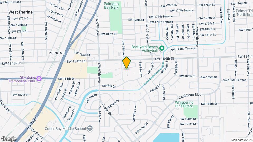 9371 SW 185th Terrace Map and Location Details