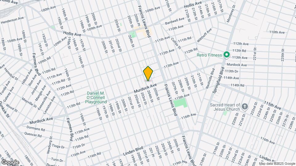 113-33 204th St Map and Location Details