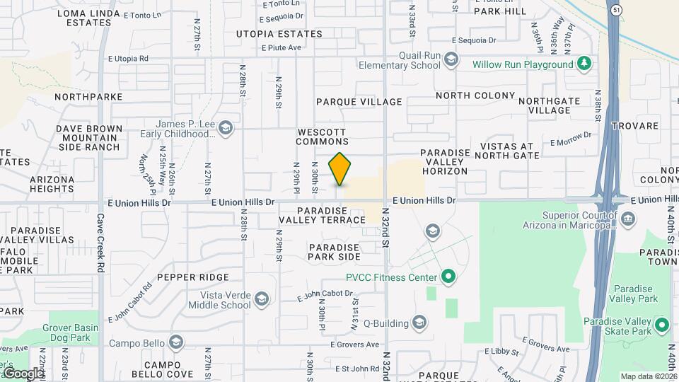 18609 N 30th Pl Mapa y Detalles de la Ubicación