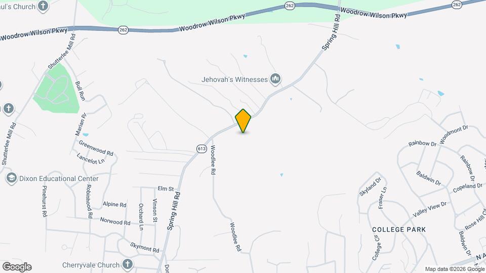 1839 Spring Hill Rd Map and Location Details