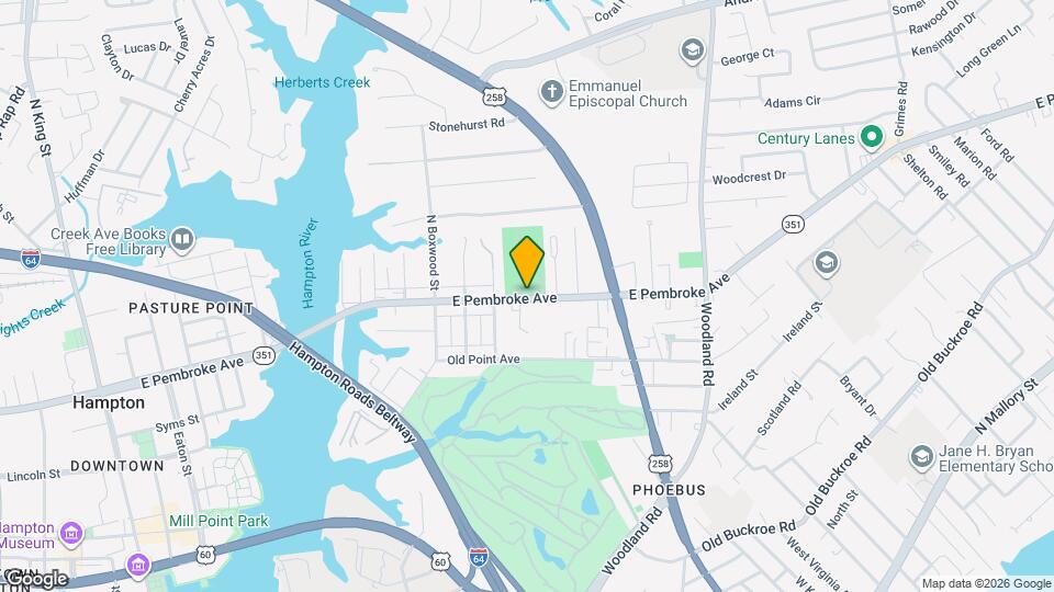 Hampton Creek Apartment Map and Location Details