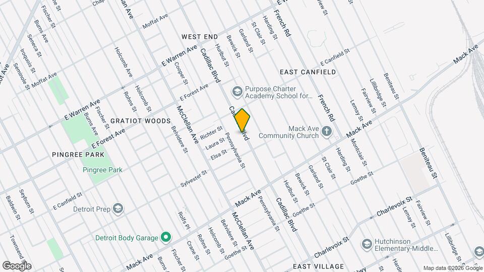 4177 Cadillac Blvd Mapa y Detalles de la Ubicación