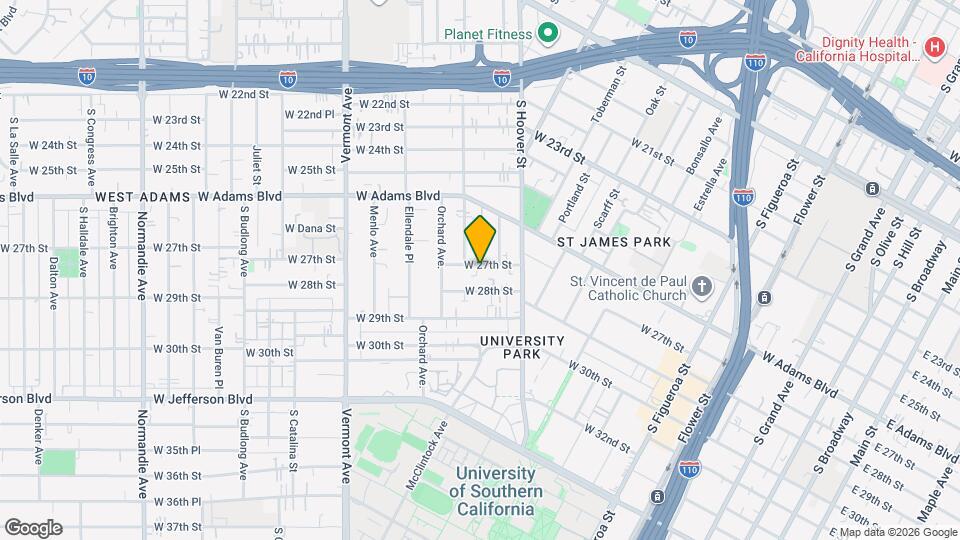 1154 W 27th St Map and Location Details