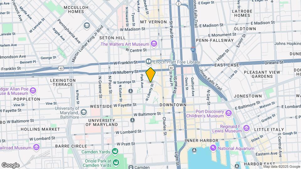 222 N Liberty St Map and Location Details
