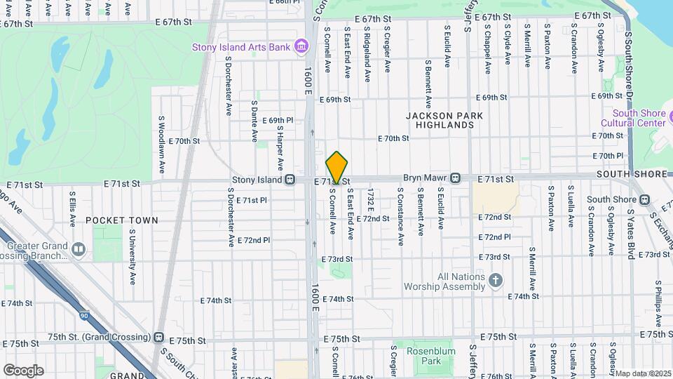 7115 S Cornell Ave Map and Location Details