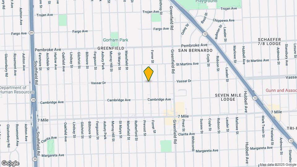 19377 Forrer St Map and Location Details
