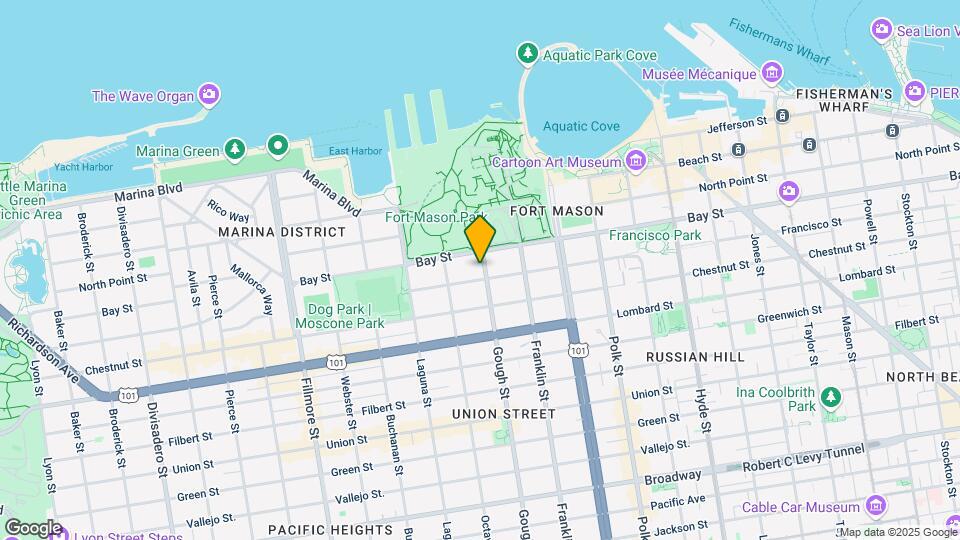 3219-3221 Gough St Mapa y Detalles de la Ubicación