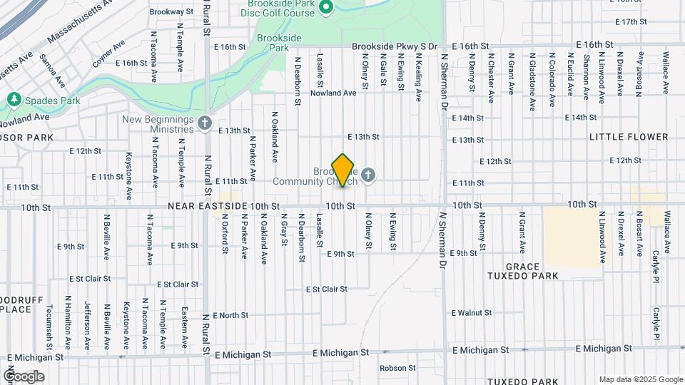 1022 N Tuxedo St Map and Location Details