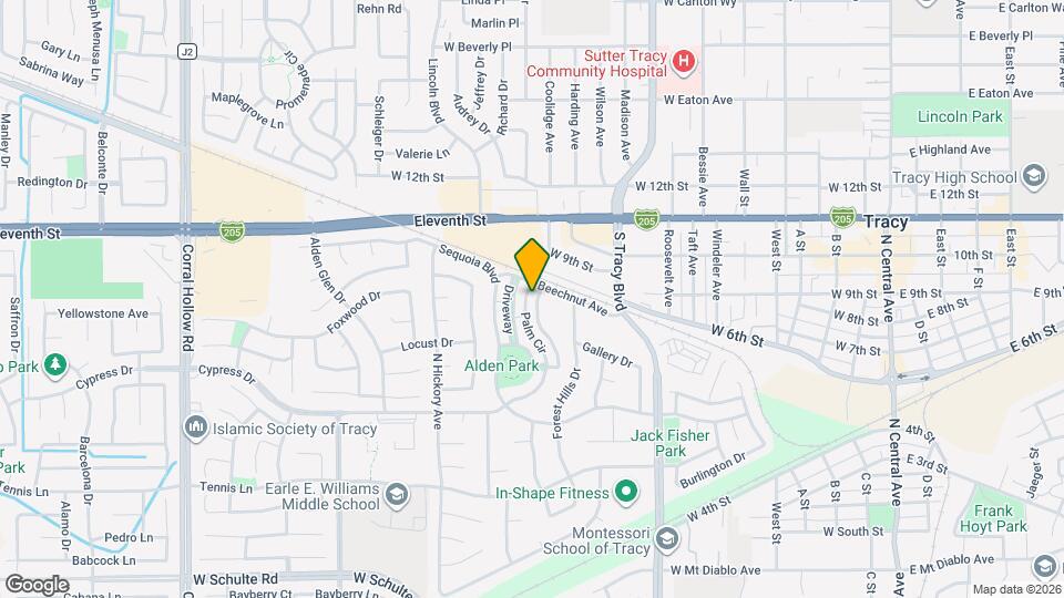 940 Palm Cir Map and Location Details