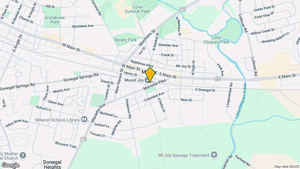 11 E Donegal St Mapa y Detalles de la Ubicación