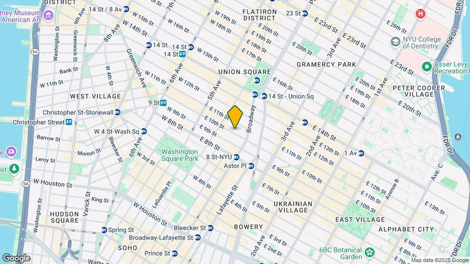 43 E 10th St Map and Location Details