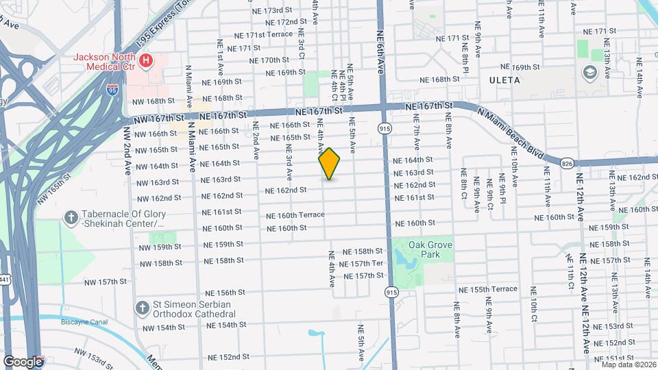 413 NE 162nd St Map and Location Details
