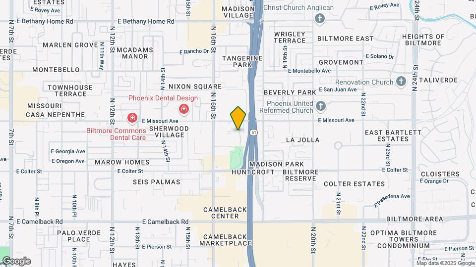 5326 N Las Casitas Pl Map and Location Details
