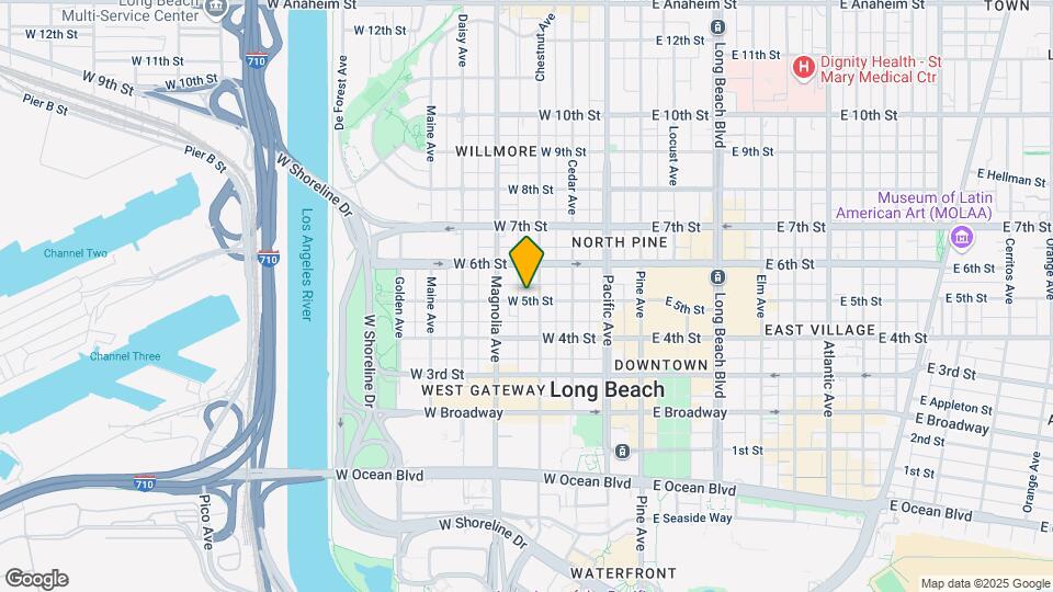 419 W 5th St Map and Location Details