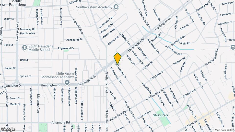 1209 N Monterey St Map and Location Details