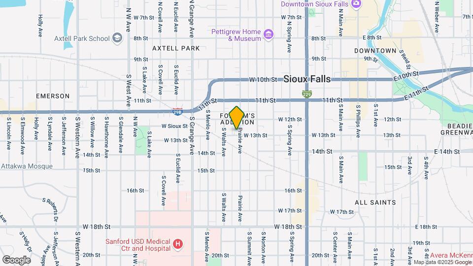1 Bed 1 Bath Main-Level Living in Sioux Falls Map and Location Details