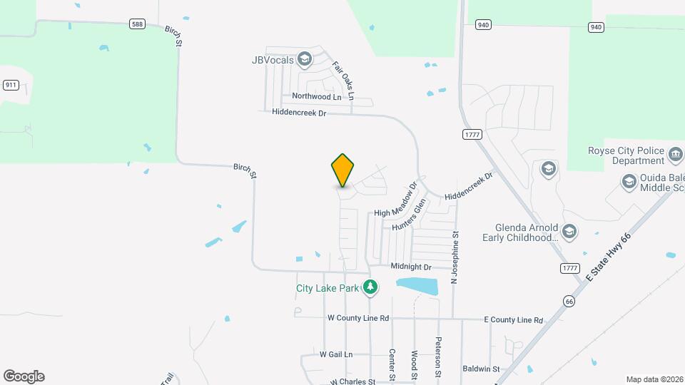 1420 N Houston St Map and Location Details