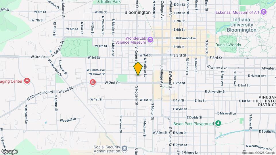 505 S Rogers St, Unit 2 Map and Location Details