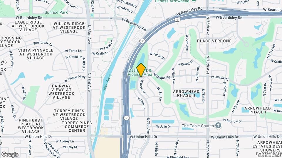 7834 W Kerry Ln Map and Location Details