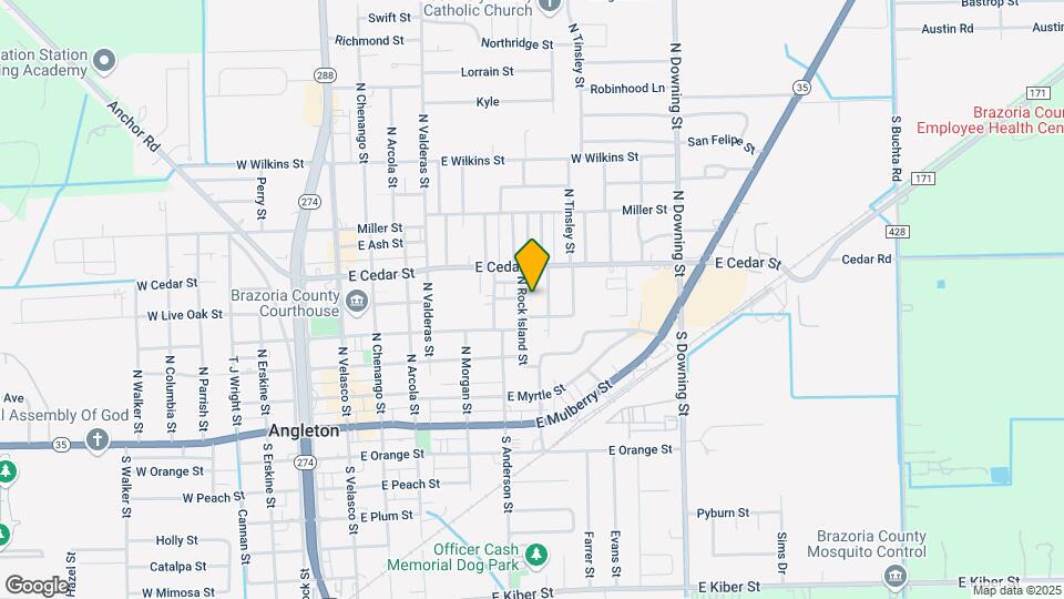 414 N Rock Island St Map and Location Details