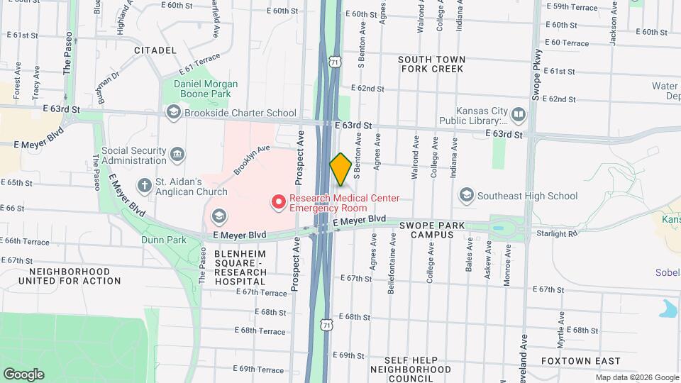 6439 Chestnut Ave Mapa y Detalles de la Ubicación