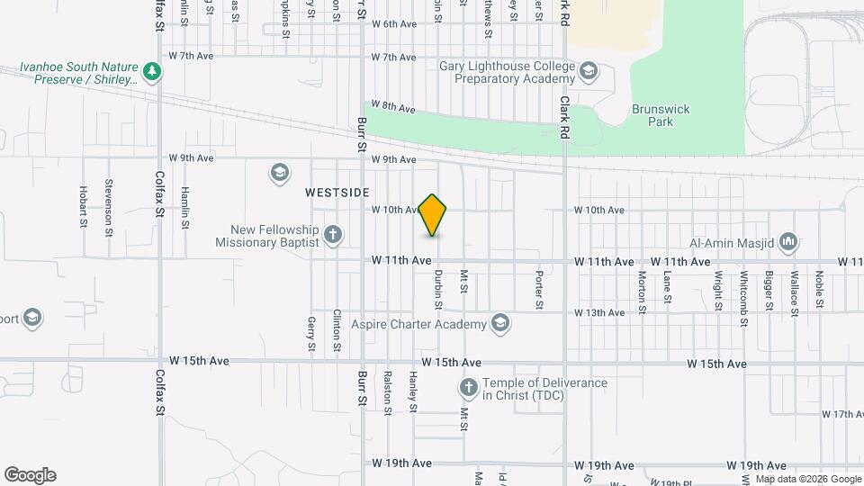 1050 Durbin St Map and Location Details