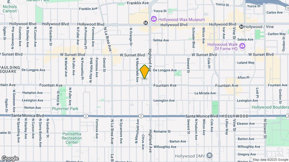1316-1318 N Citrus Ave Map and Location Details