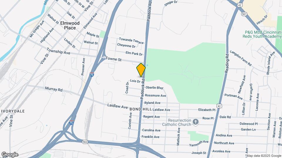 5105 Paddock Rd Map and Location Details