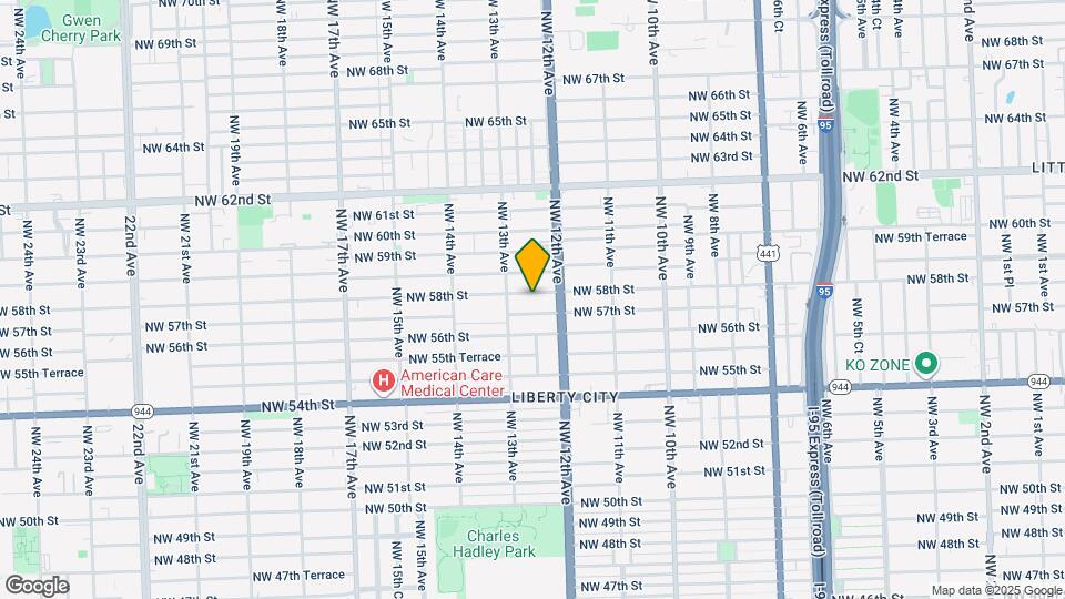 1250 NW 58th St Map and Location Details