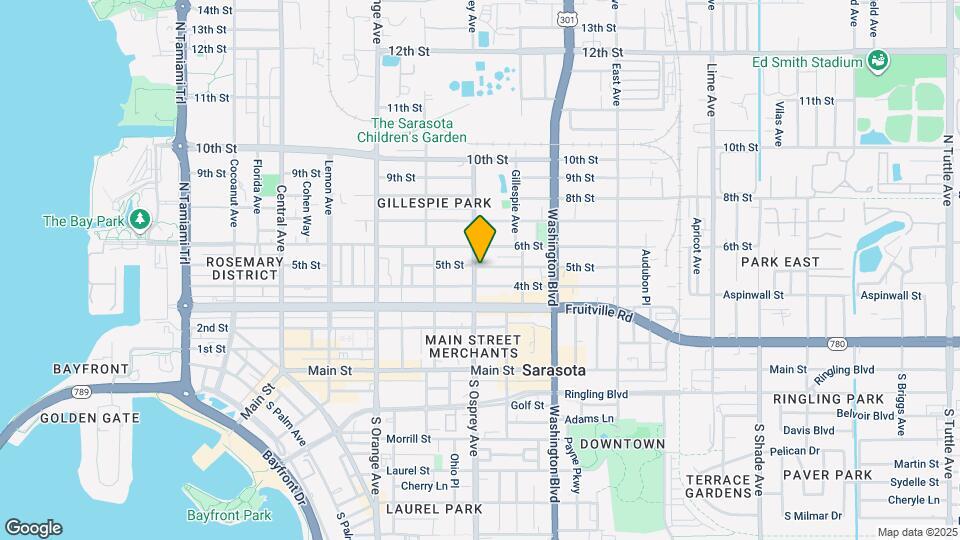 434 N Osprey Ave, Unit 4 Map and Location Details