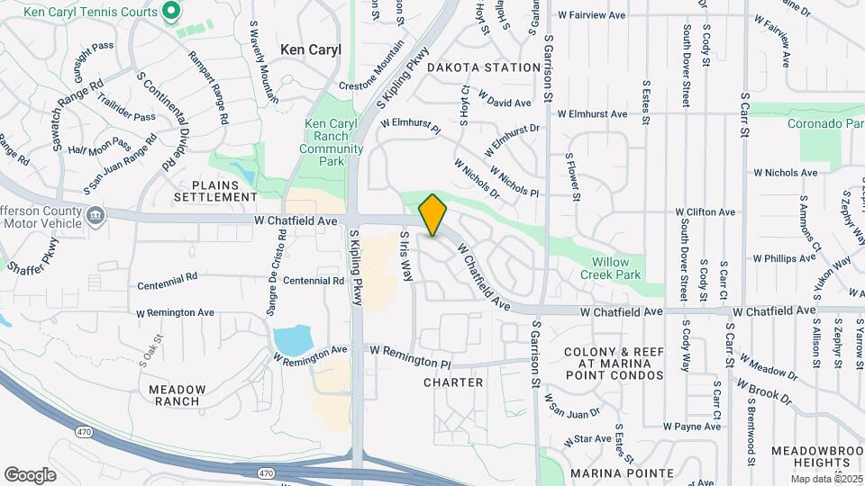 9694 W Chatfield Ave Map and Location Details