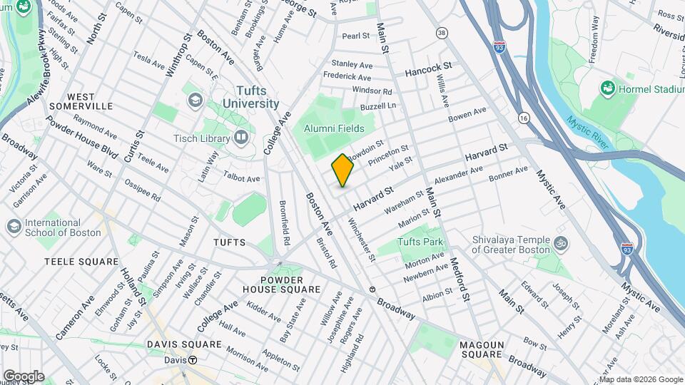 121 Yale St, Unit 1 Mapa y Detalles de la Ubicación