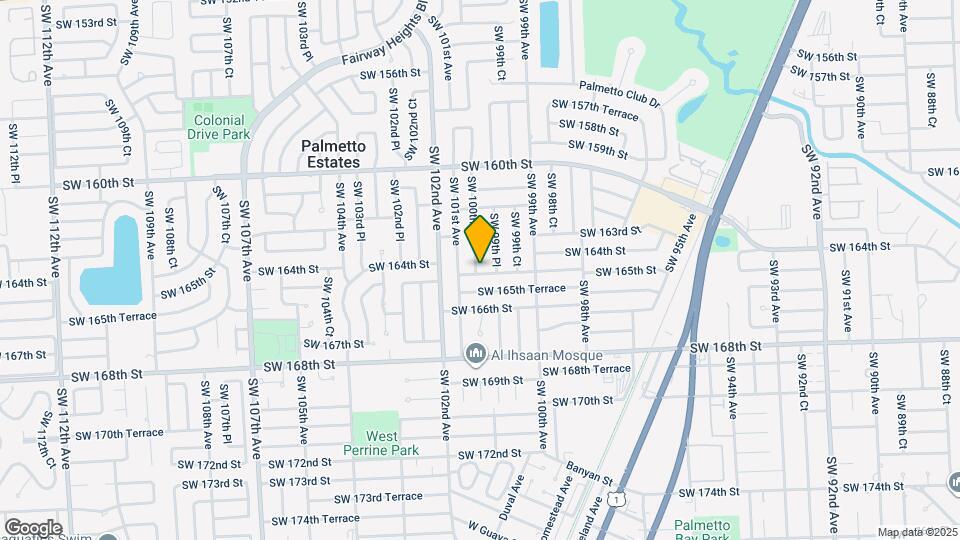 10011 SW 164th St Map and Location Details