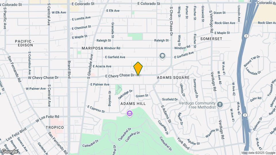 818 E Chevy Chase Dr Map and Location Details
