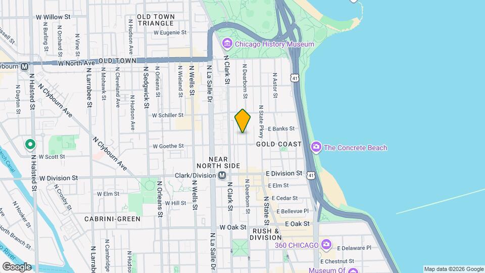 1314 N Dearborn St, Unit 605 Mapa y Detalles de la Ubicación