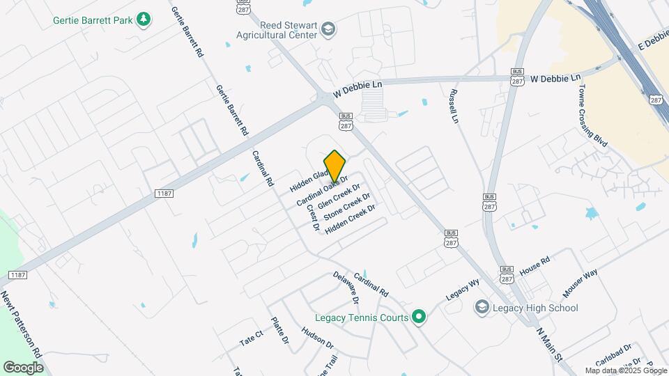 1121 Cardinal Oaks Dr Map and Location Details