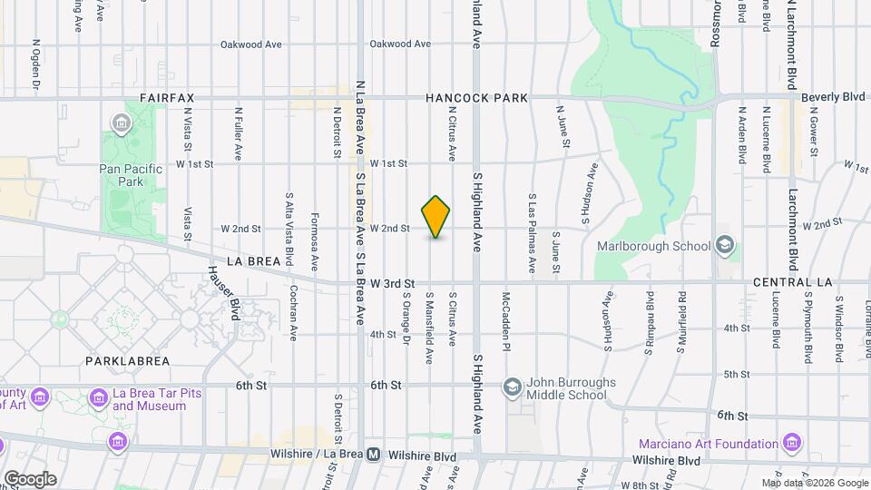 216 S Mansfield Ave, Unit 3 Mapa y Detalles de la Ubicación