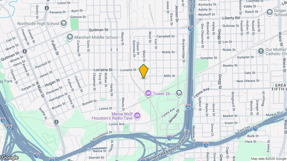 1713 Mary St Map and Location Details