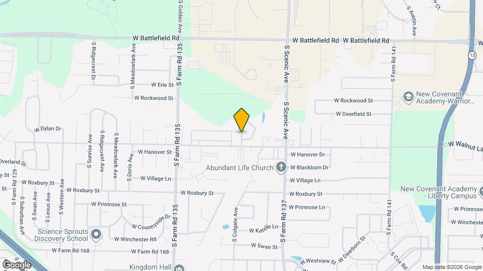 3363 S Hillcrest Ave Map and Location Details